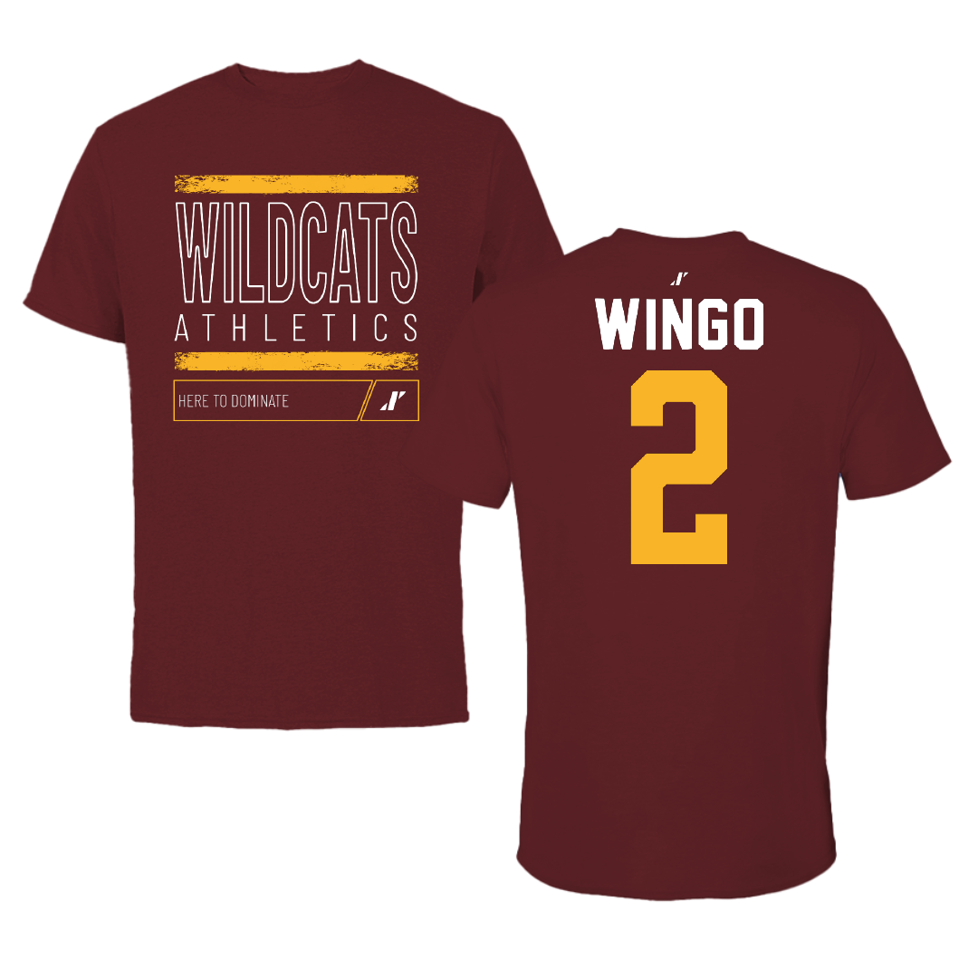 Bethune-Cookman University Volleyball Maroon Dominate Performance Tee - #2 Morgan Wingo