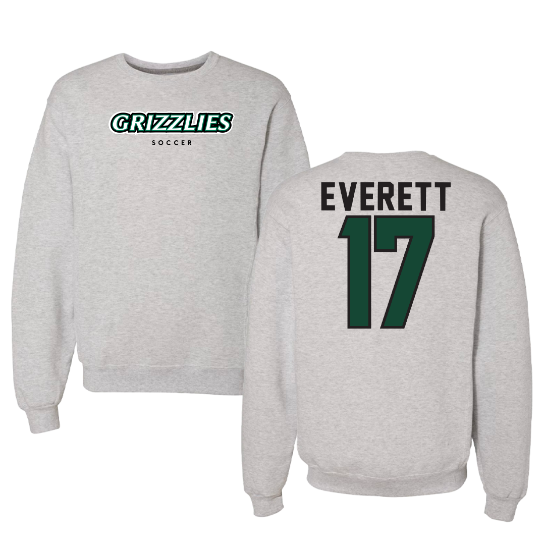 Adams State University Soccer Gray Grizzlies Crewneck - #17 Madeline Everett