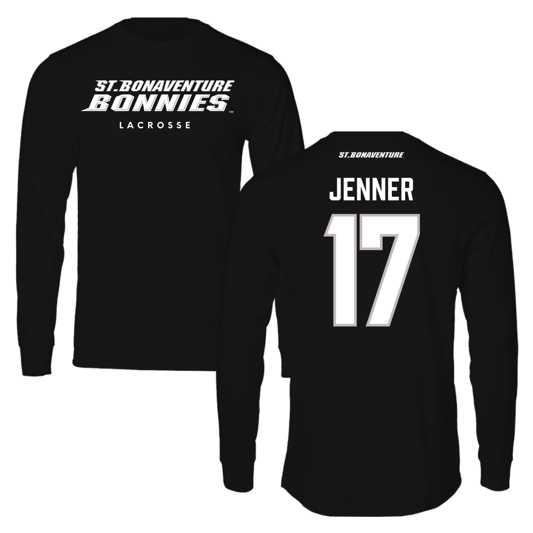 St. Bonaventure University Lacrosse Black Performance Long Sleeve - #17 Sylvi Jenner