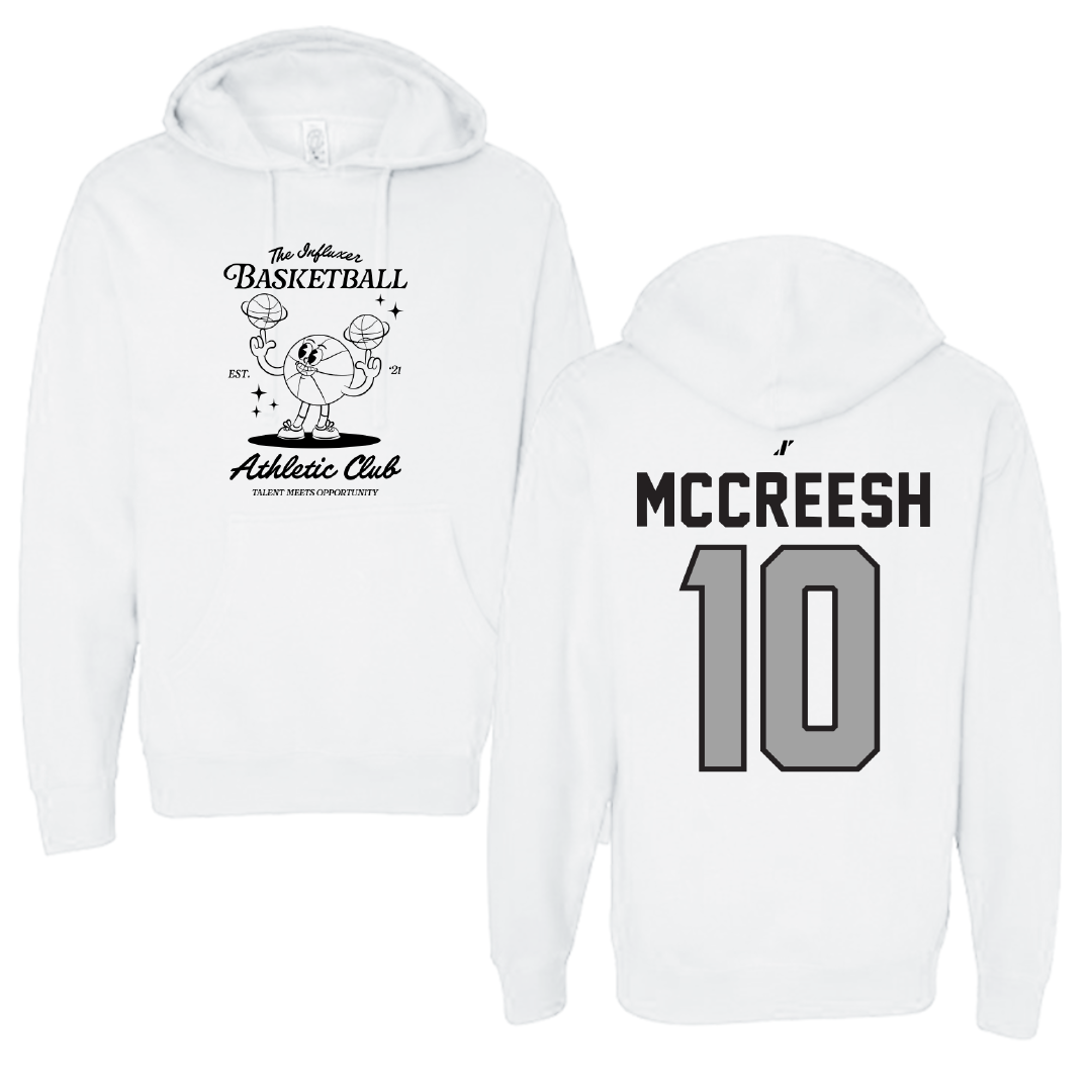 Basketball White Influxer Athletic Club Hoodie - #10 Brandon McCreesh