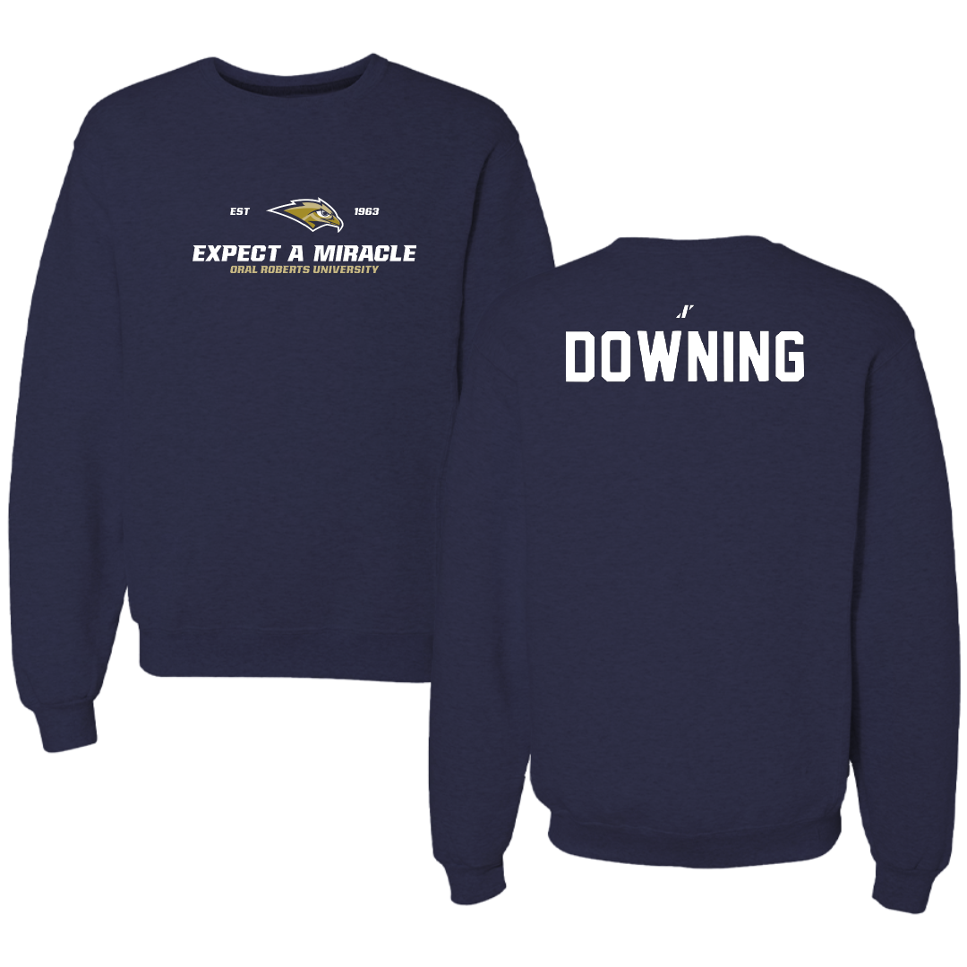Oral Roberts University TF and XC Navy General Crewneck - Destiny Downing