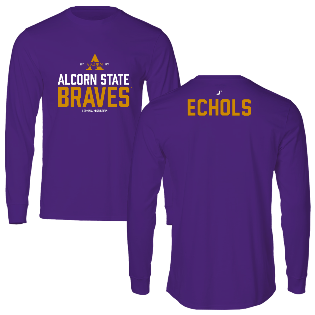 Alcorn State University Cheer Purple General Long Sleeve - Fallon Echols