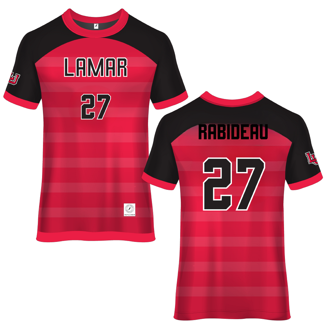 Lamar University Red Soccer Jersey - #27 Madison Rabideau