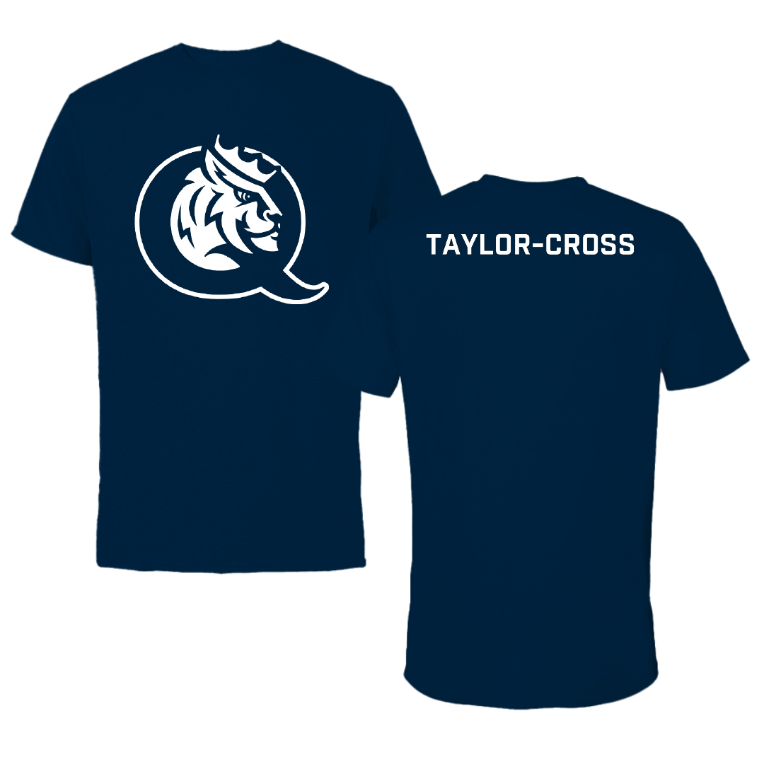 Queens University of Charlotte Golf Navy Mascot Performance Tee - Thomas Taylor-Cross