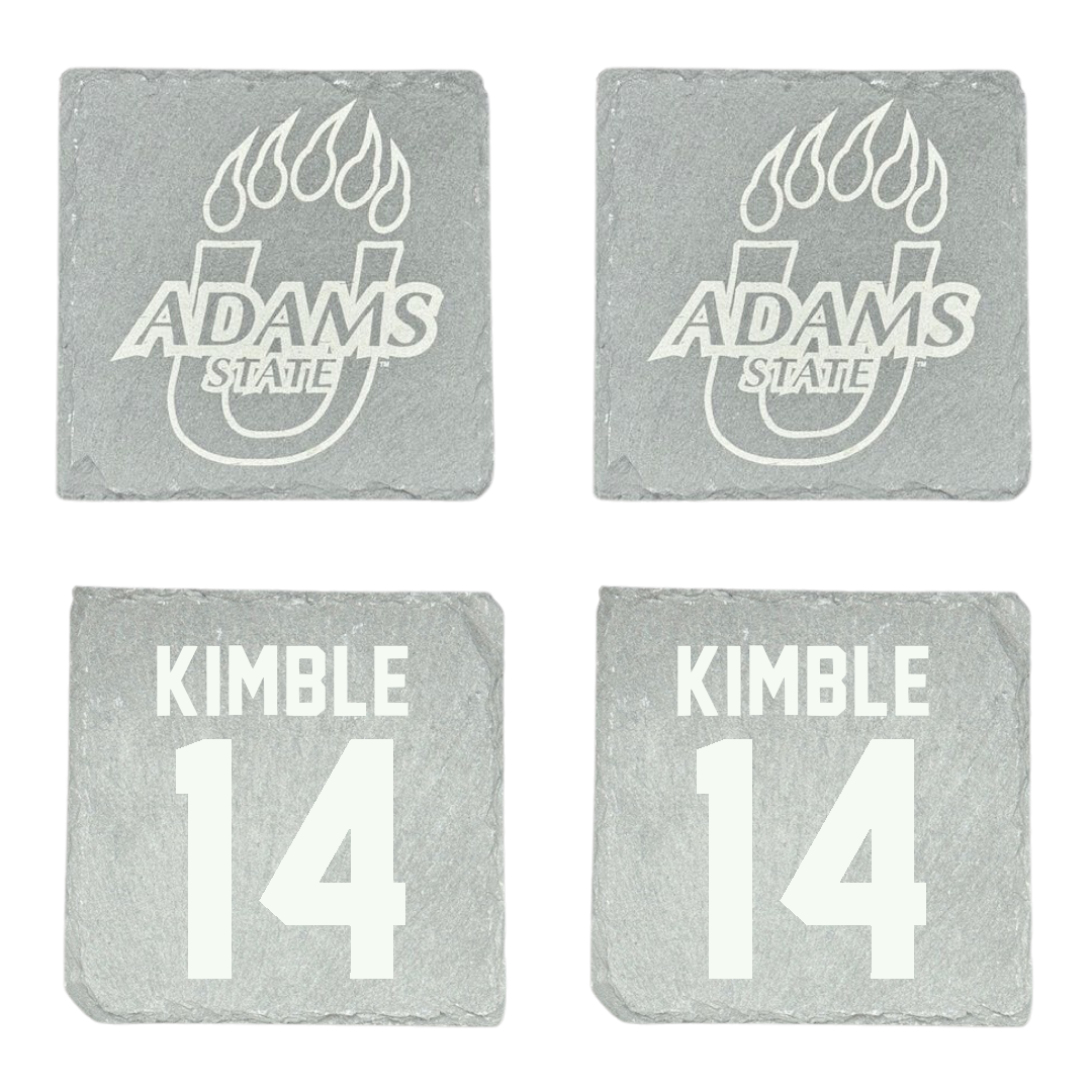 Adams State University Basketball Stone Coaster (4 Pack)  - #14 Cam Kimble