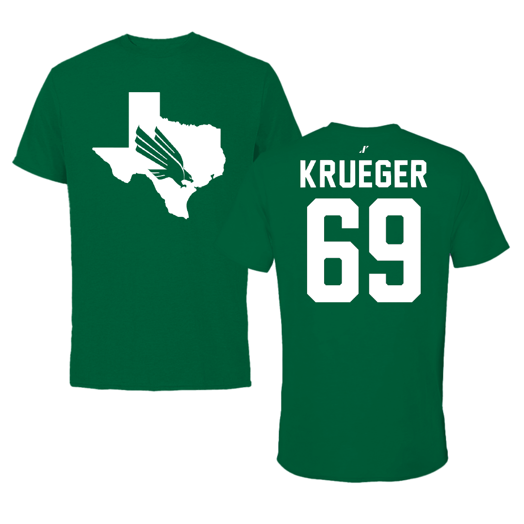 University of North Texas Football Green State Performance Tee - #69 Ryan Krueger