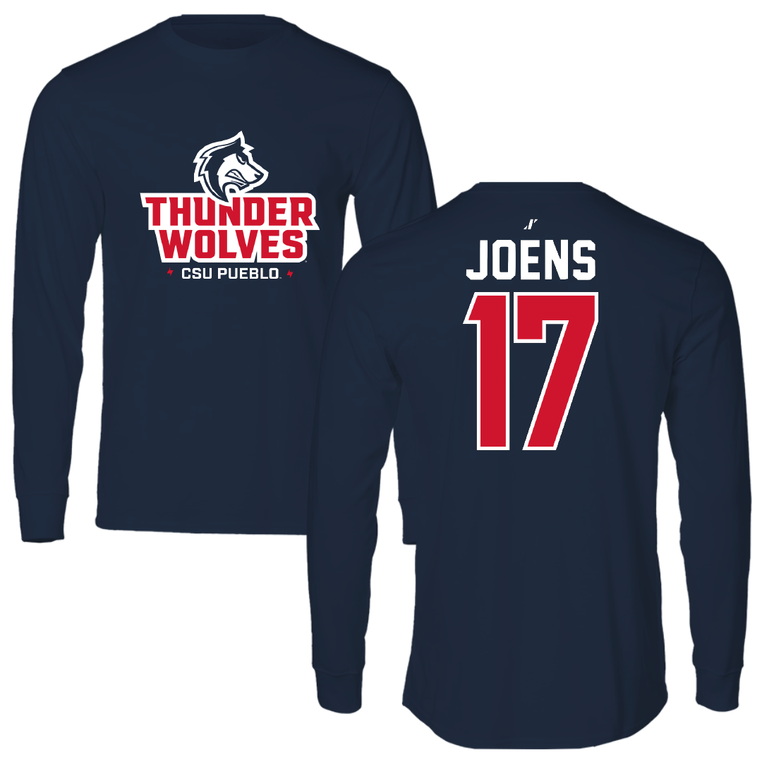 Colorado State University-Pueblo Volleyball Navy General Long Sleeve - #17 Rayliene Joens