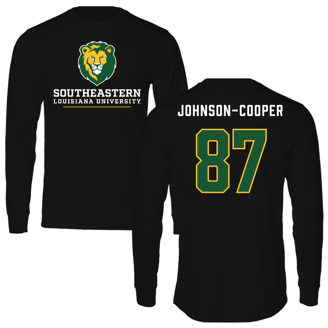 Southeastern Louisiana University Football Black Long Sleeve - #87 Demarea Johnson-Cooper