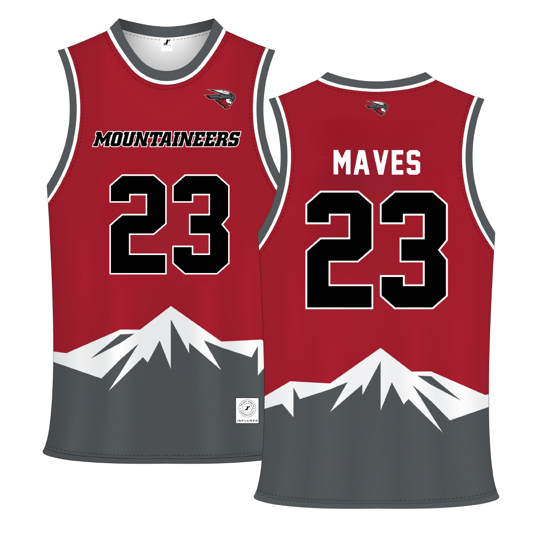 Western Colorado University Red Basketball Jersey - #23 Jayda Maves