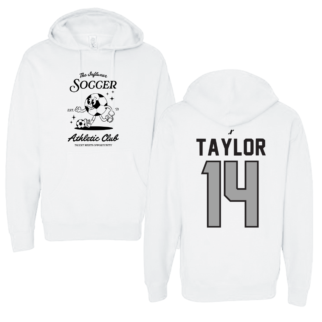 Soccer White Influxer Athletic Club Hoodie - #14 Mathias Taylor