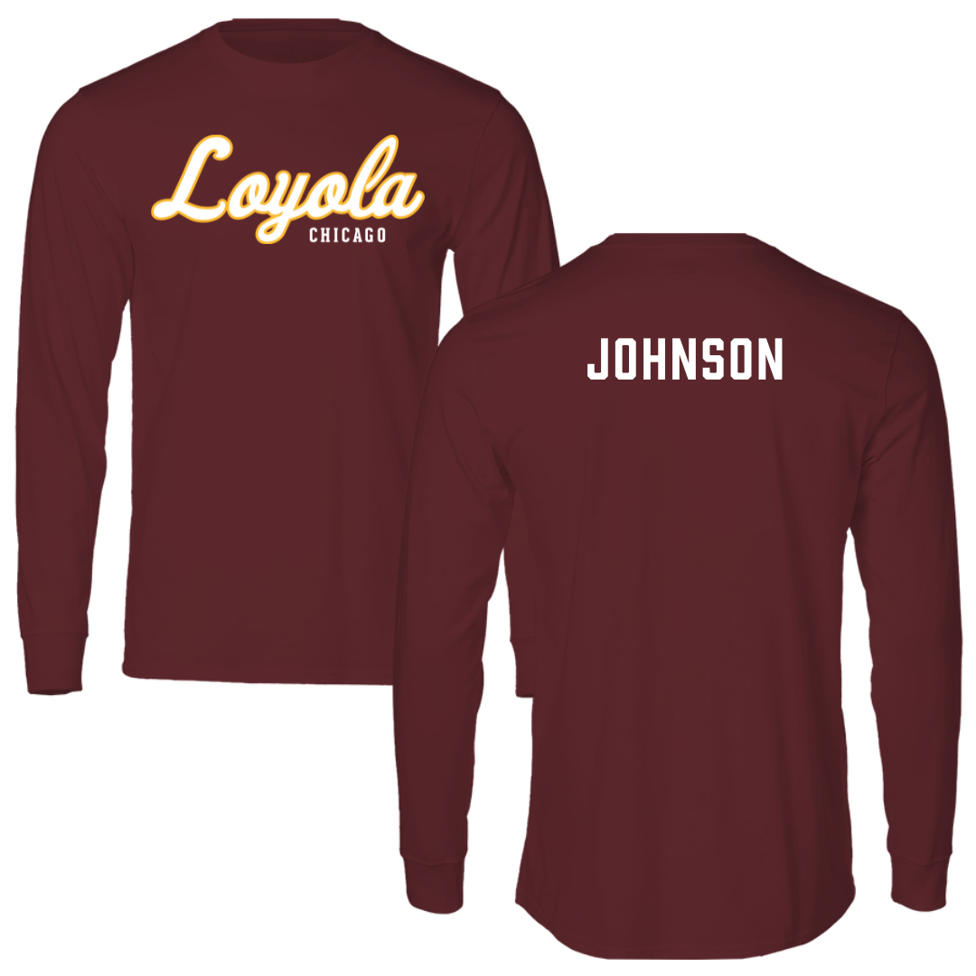 Loyola University-Chicago TF and XC Maroon Long Sleeve - Jayla Johnson