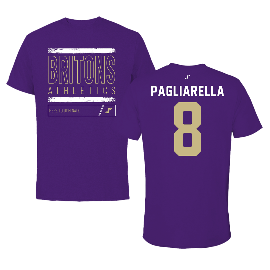 Albion College Volleyball Purple Dominate Tee - #8 Emma Pagliarella