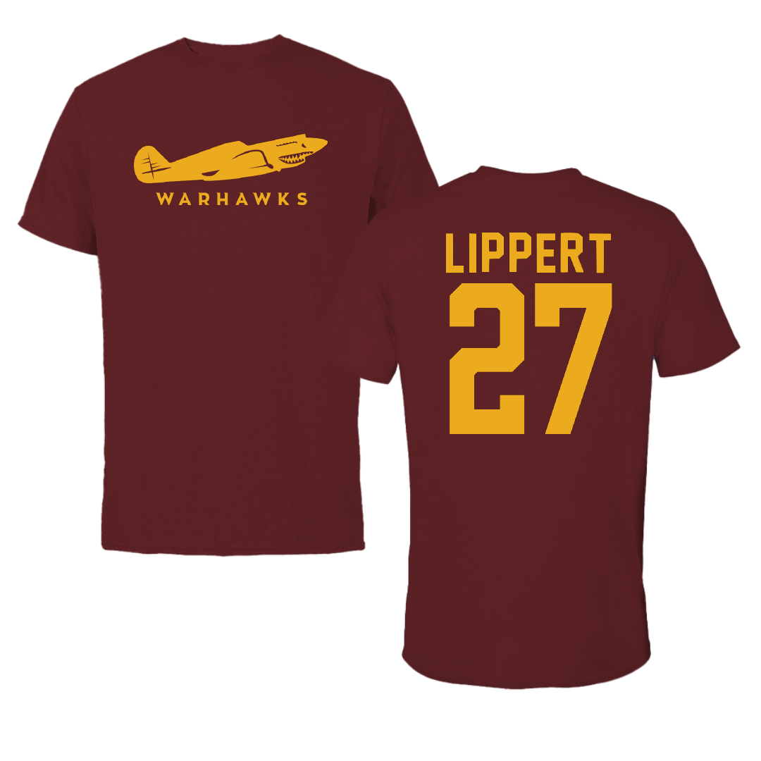 University of Louisiana Monroe Softball Maroon Tee - #27 Brooklin Lippert