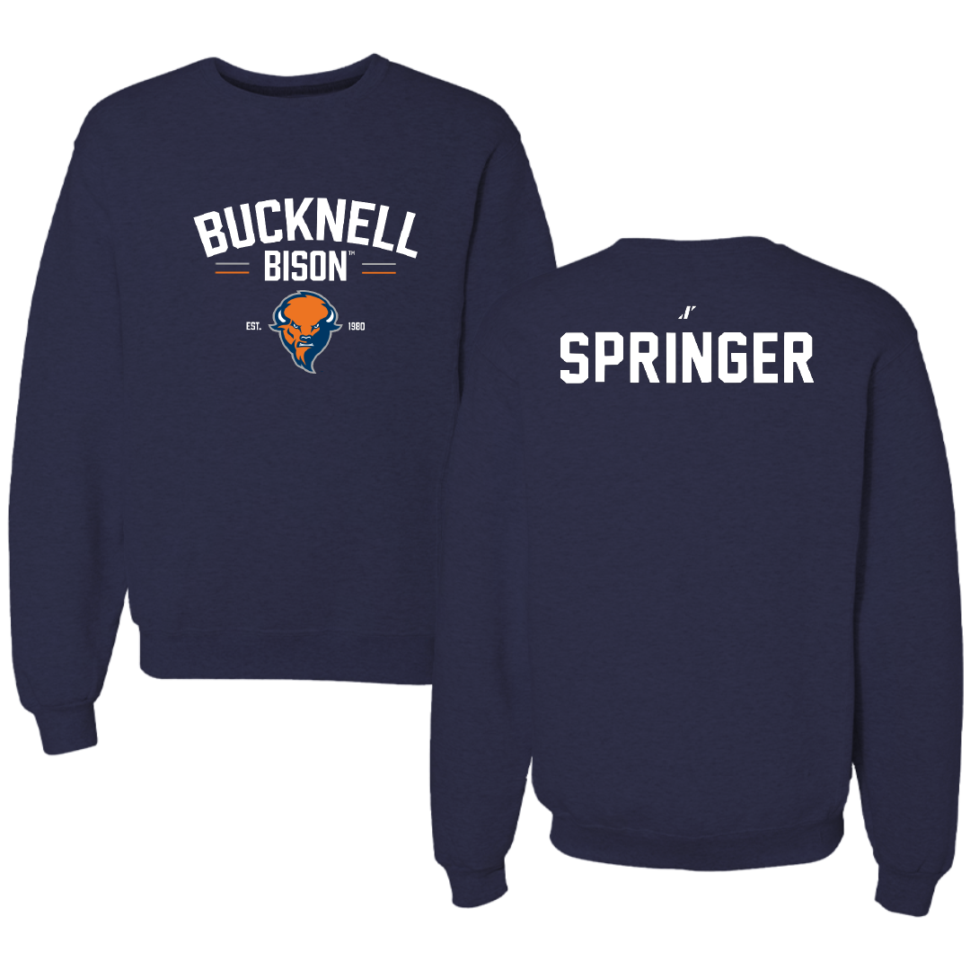 Bucknell University Wrestling Navy General Crewneck - Nolan Springer