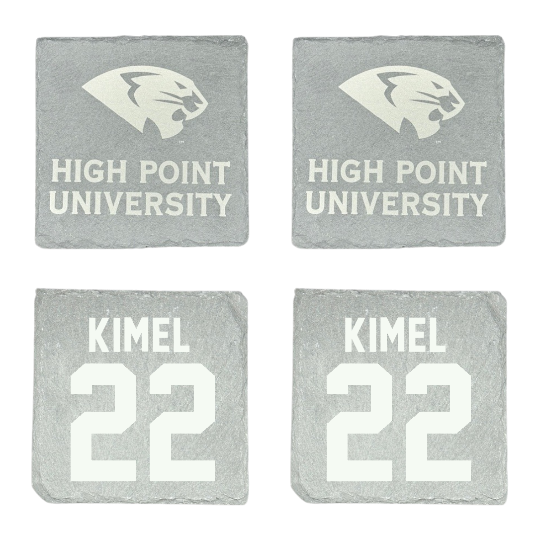High Point University Baseball Stone Coaster (4 Pack)  - #22 Mac Kimel