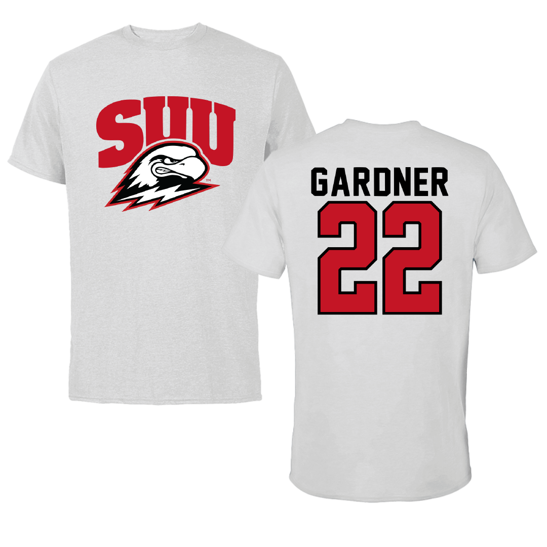 Southern Utah University Soccer Light Gray Performance Tee - #22 Whitney Gardner