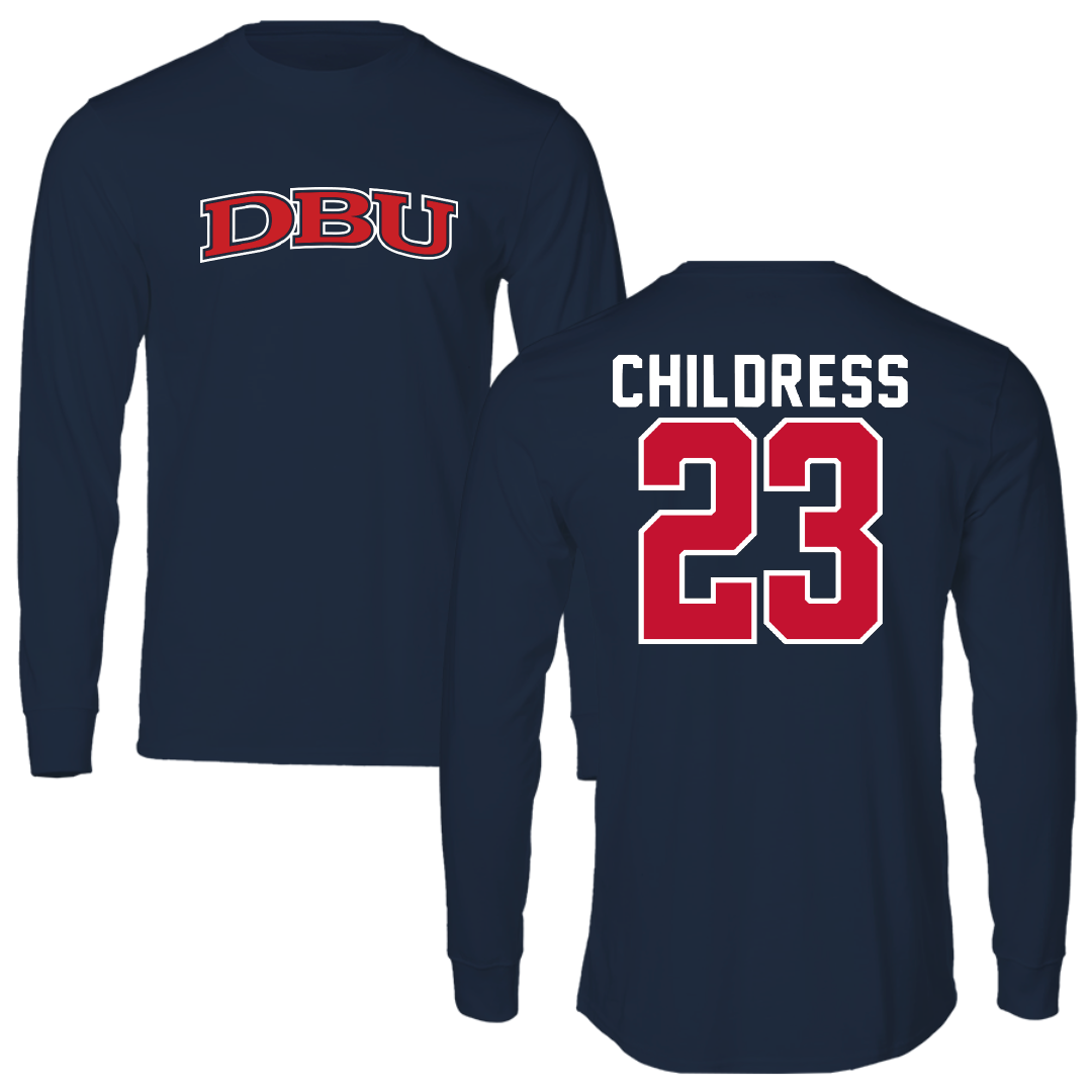 Dallas Baptist University STUNT Navy DBU Long Sleeve - #23 Rylin Childress