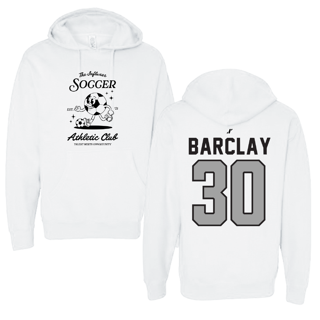Soccer White Influxer Athletic Club Hoodie - #30 Paige Barclay