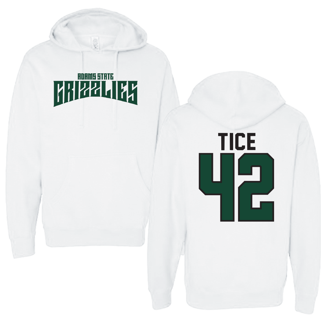 Adams State University Soccer White Classic Hoodie - #42 Sophia Tice