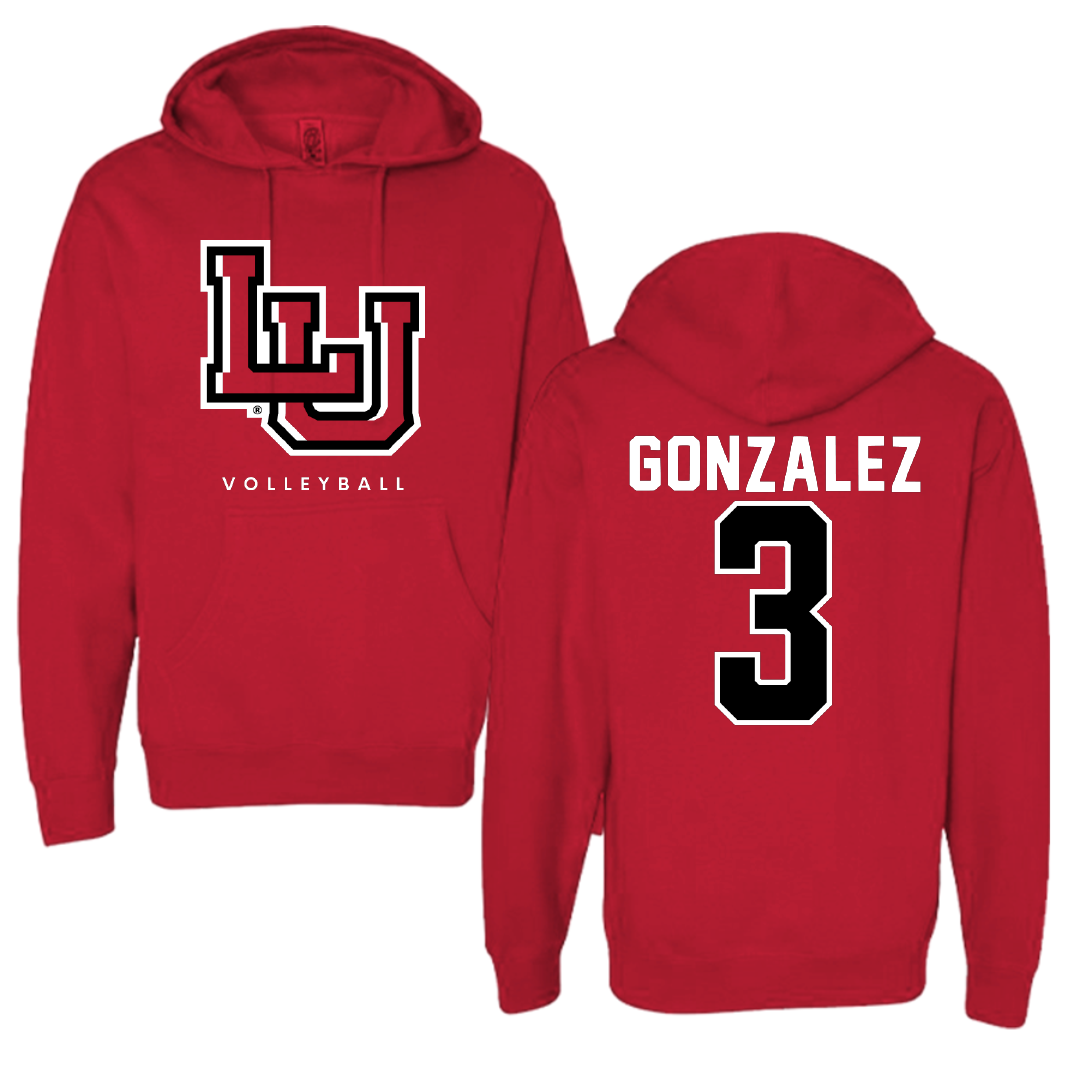 Lamar University Volleyball Red Hoodie - #3 Alexa Gonzalez