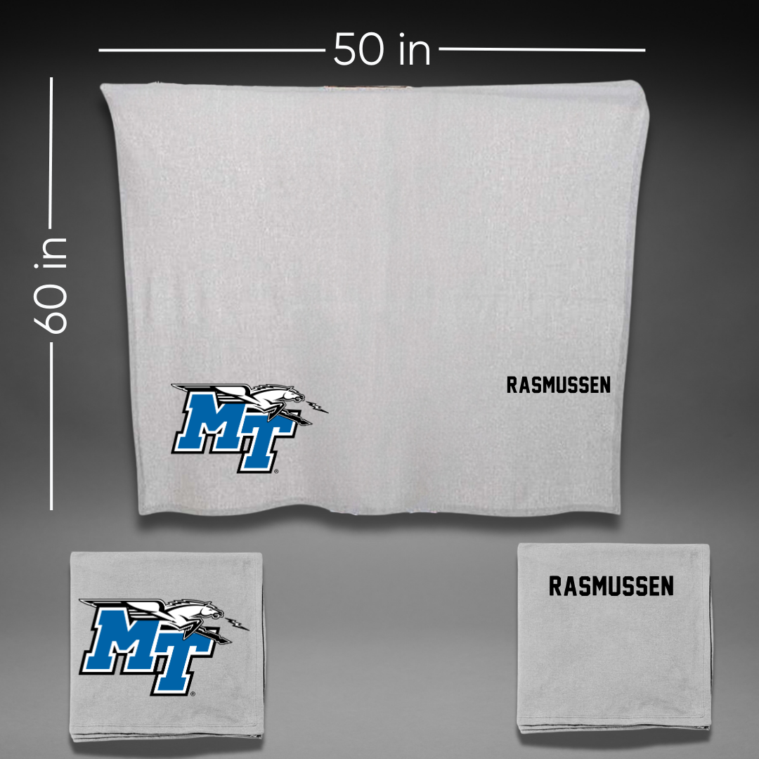 Middle Tennessee State University TF and XC Gray Blanket - Trent Rasmussen