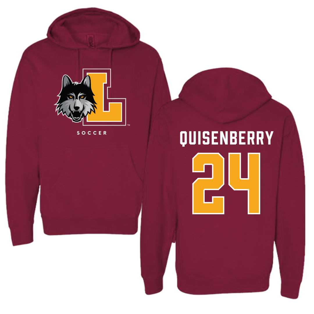 Loyola University-Chicago Soccer Maroon Hoodie - #24 Chris Quisenberry