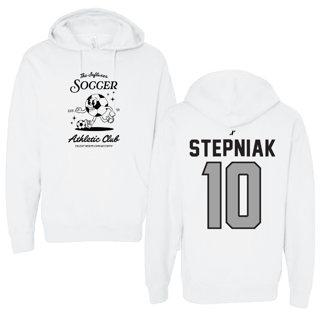 Soccer White Influxer Athletic Club Hoodie - #10 Laura Stepniak