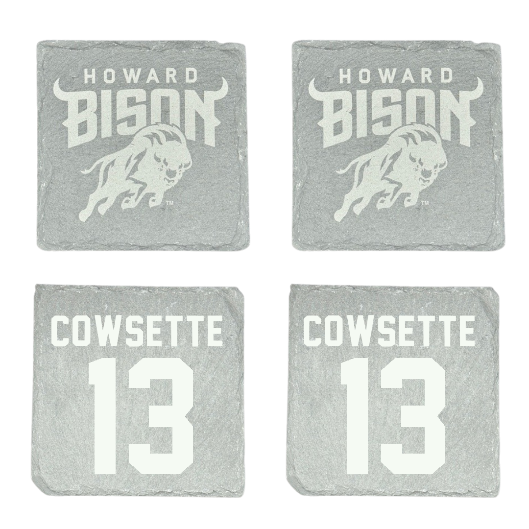 Howard University Soccer Stone Coaster (4 Pack)  - #13 Laila Cowsette