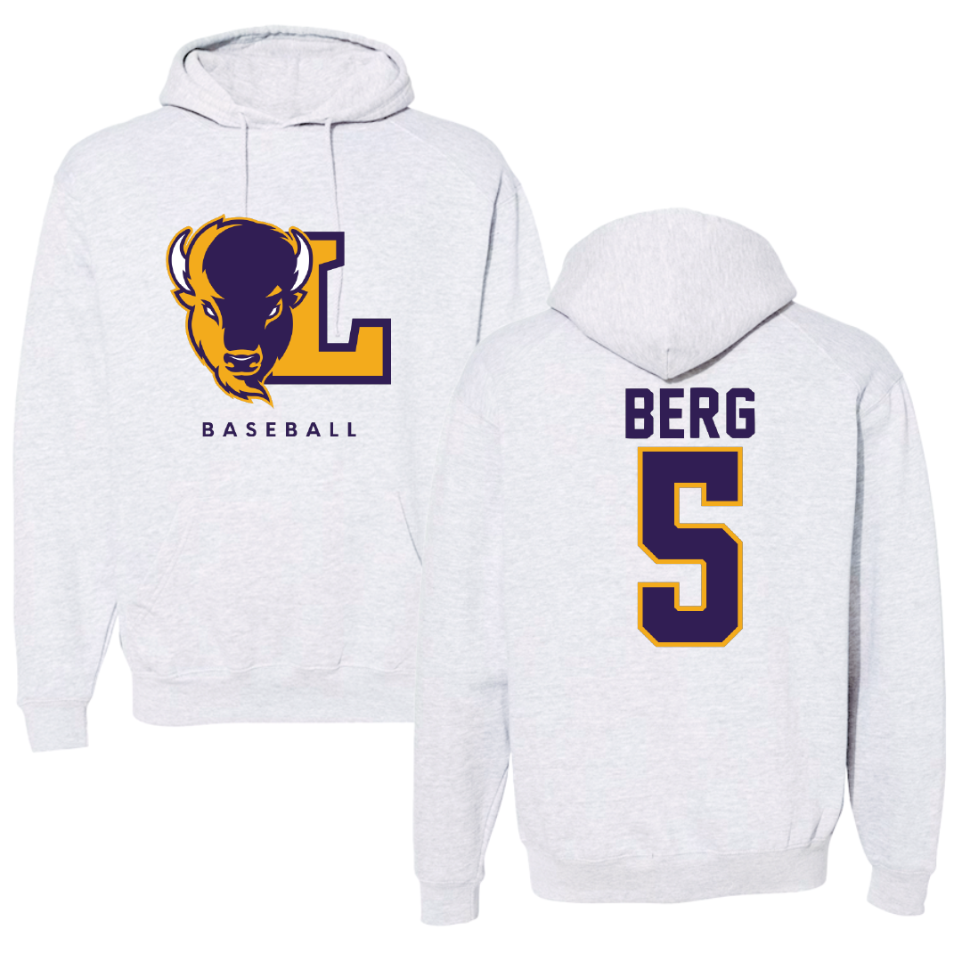 Lipscomb University Baseball Gray Hoodie - #5 Jake Berg