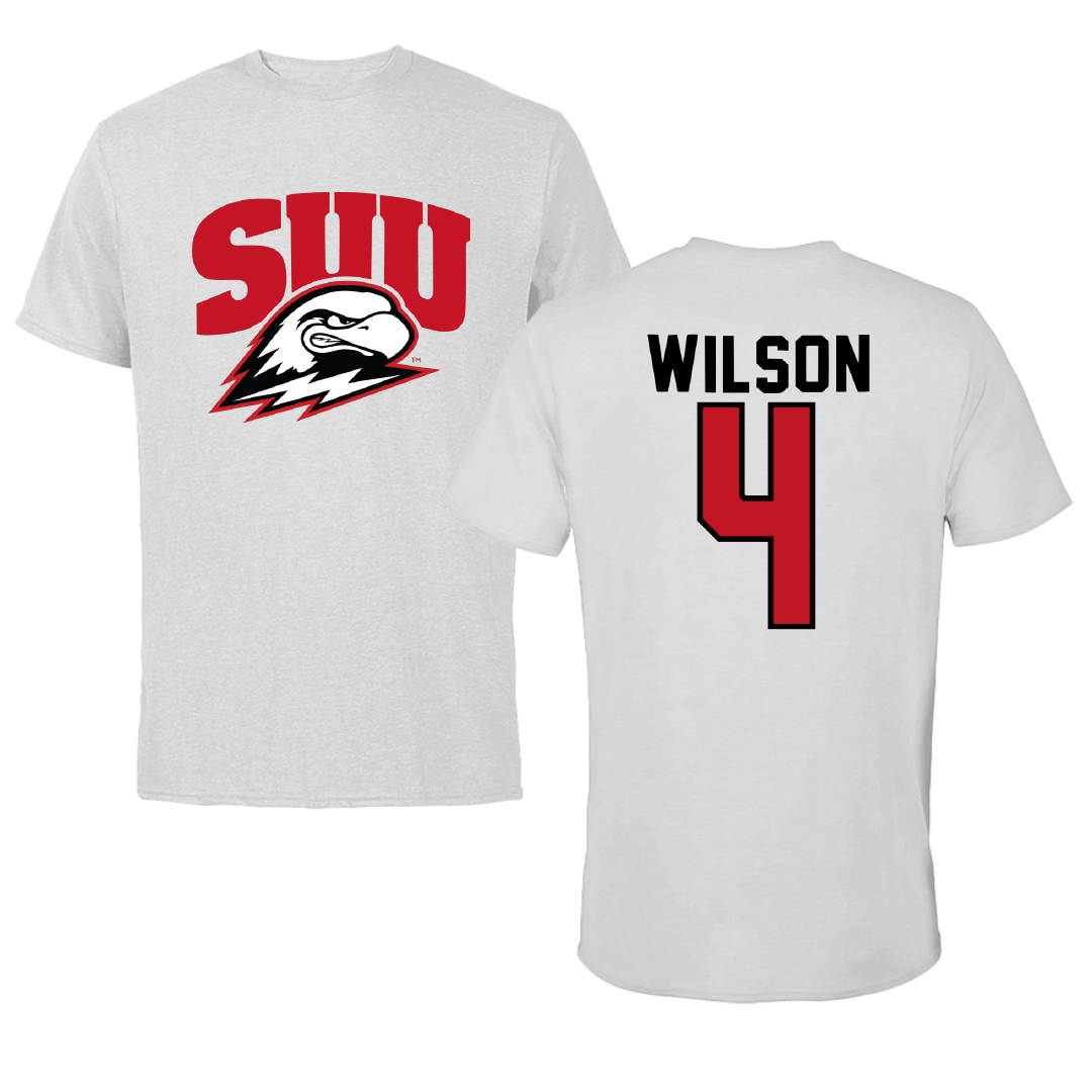 Southern Utah University Volleyball Light Gray Performance Tee - #4 Charlotte Wilson