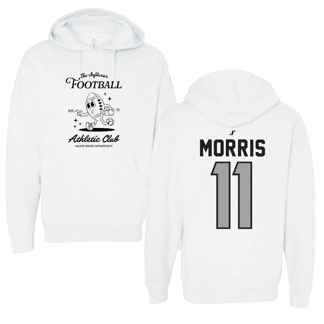 Football White Influxer Athletic Club Hoodie - #11 Deontre Morris