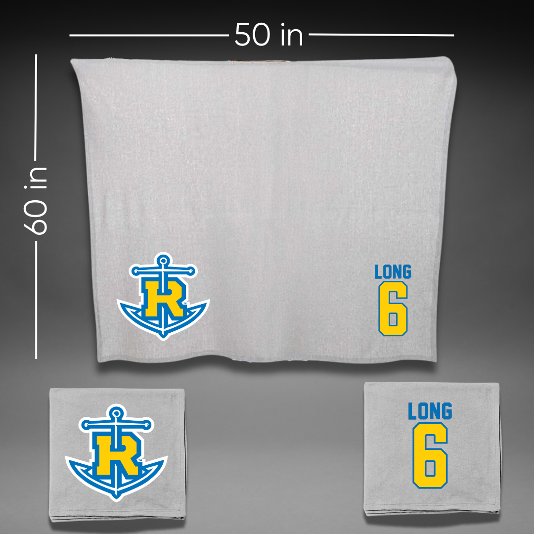 Rollins College Softball Gray Blanket - #6 Claire Long