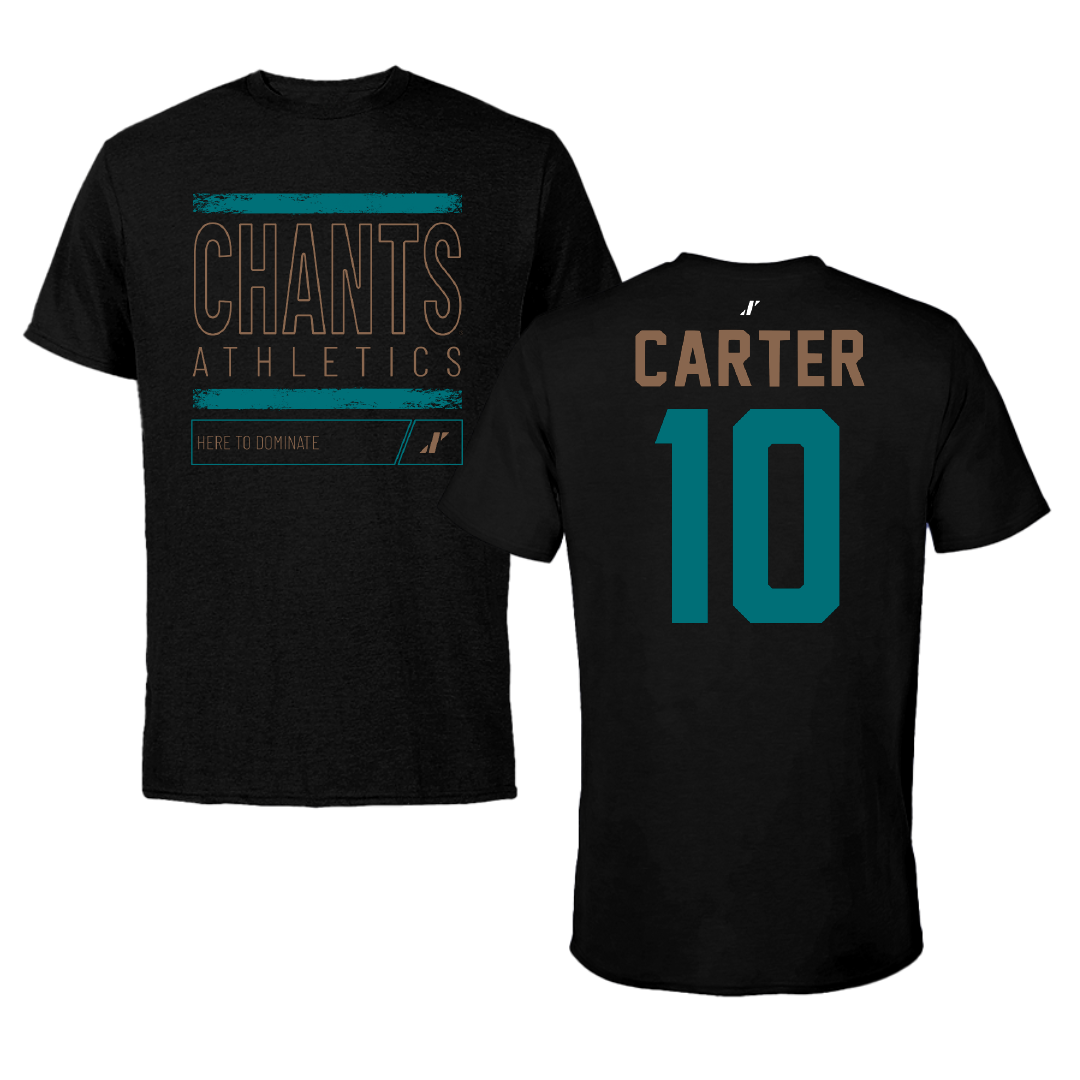 Coastal Carolina University Basketball Black Dominate Tee - #10 Dalanna Carter