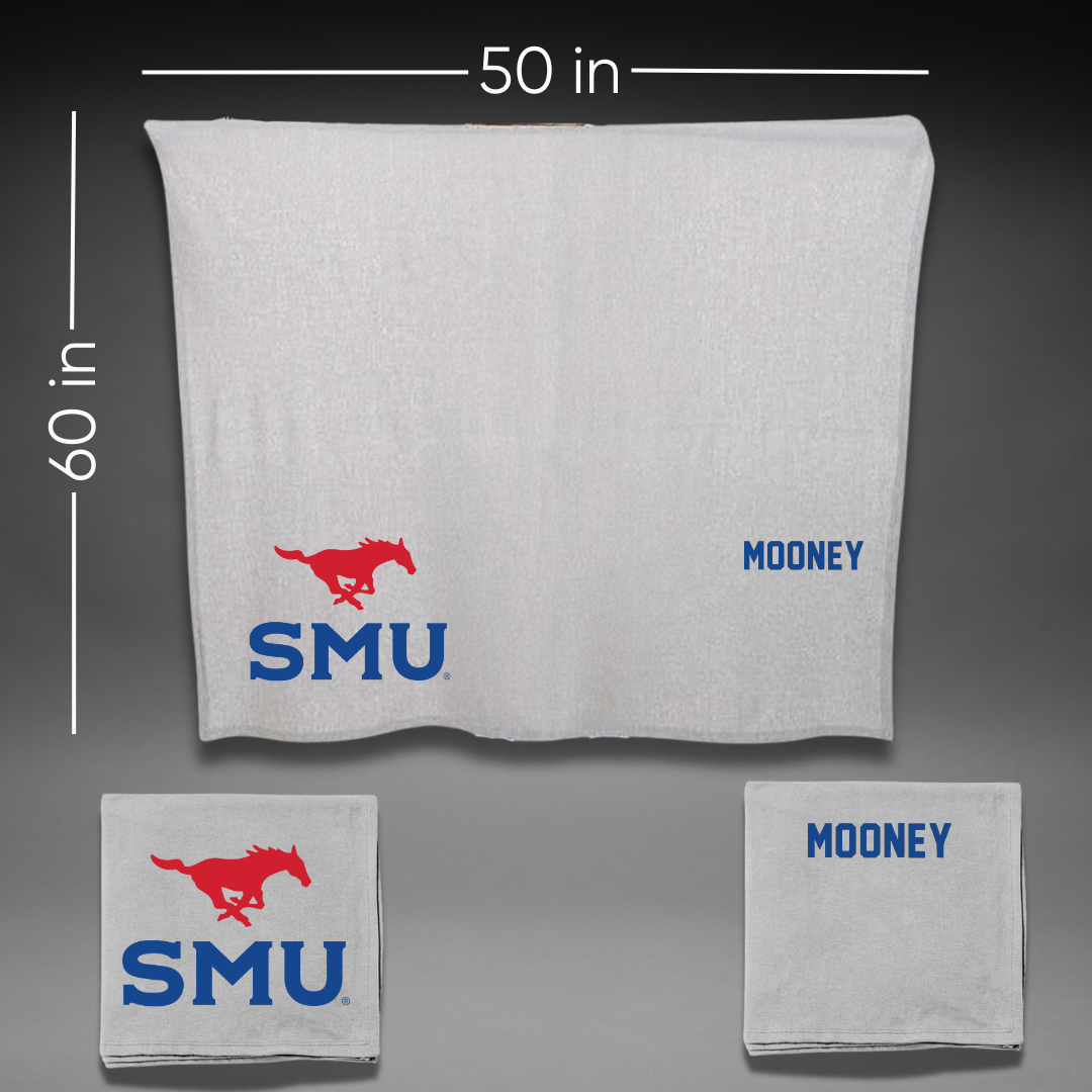 Southern Methodist University Equestrian Gray Blanket - Aedan Mooney