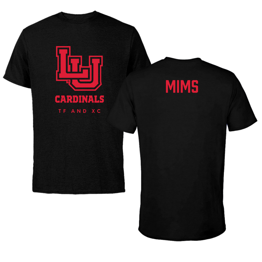 Lamar University TF and XC Black Cardinal Performance Tee - Mykayla Mims