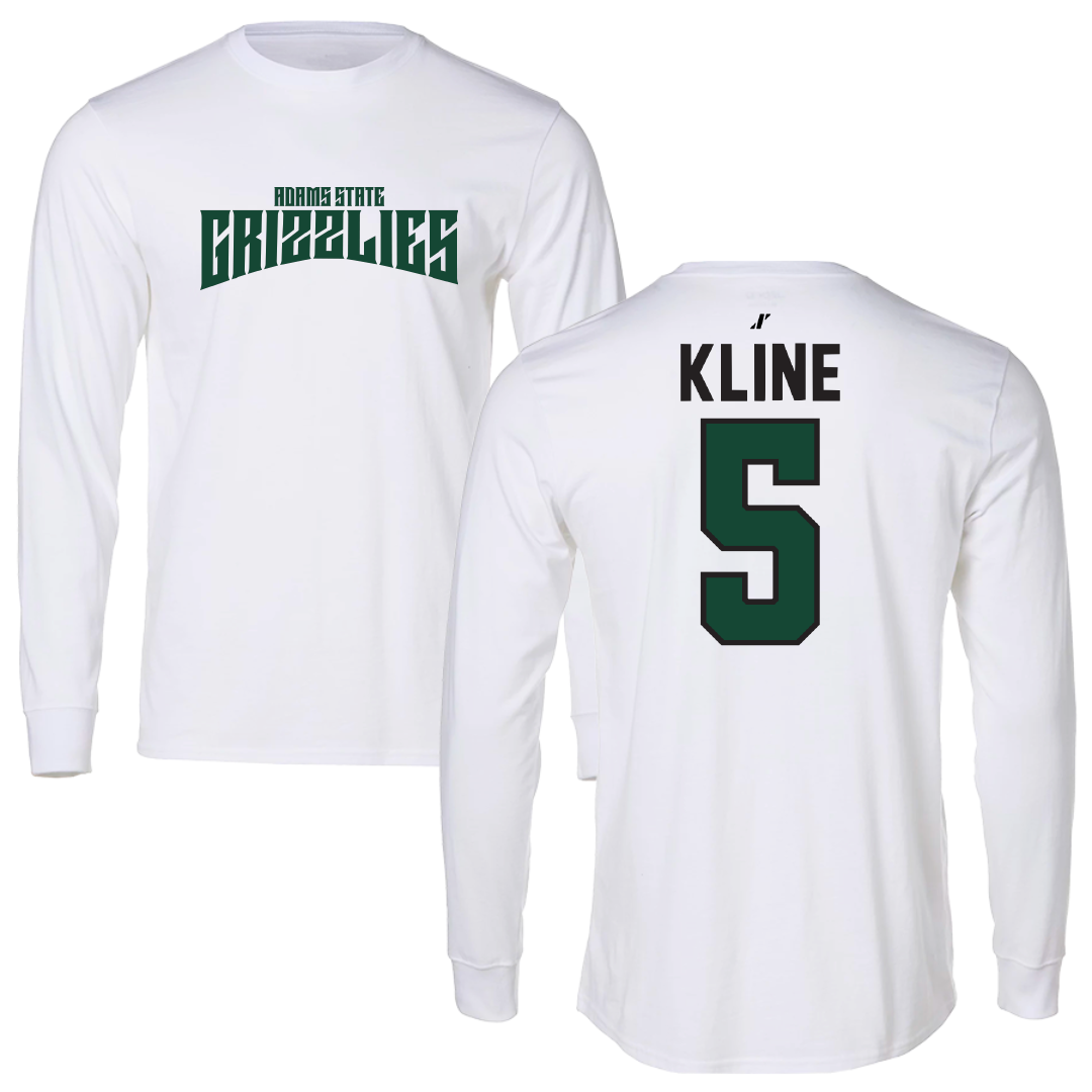 Adams State University Lacrosse White Classic Long Sleeve - #5 Samuel Kline