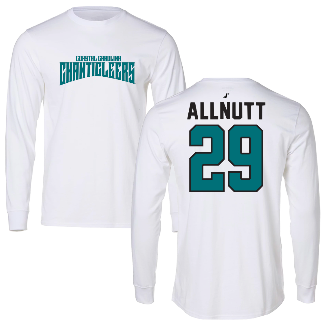 Coastal Carolina University Lacrosse White Classic Performance Long Sleeve - #29 Reese Allnutt