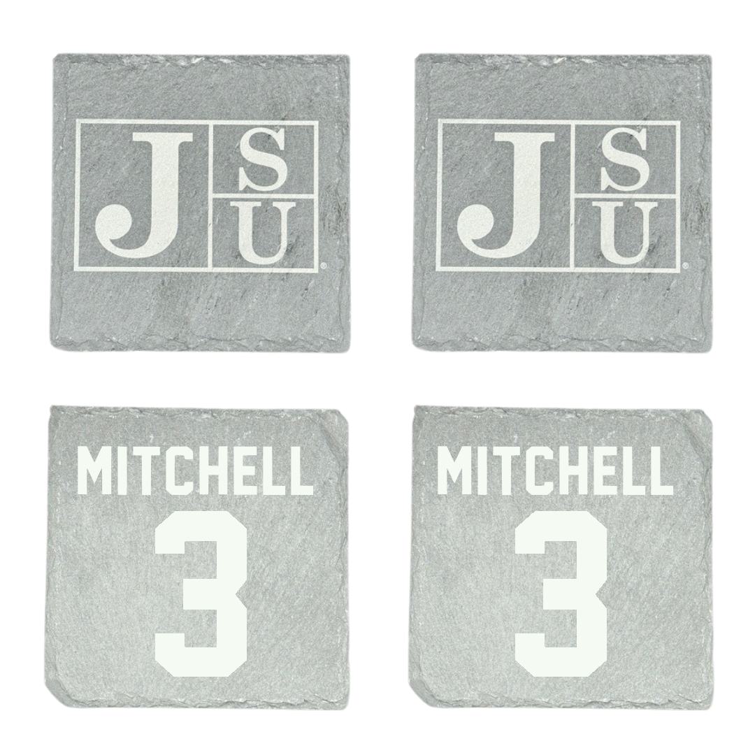 Jackson State University Basketball Stone Coaster (4 Pack)  - #3 Jayme Mitchell