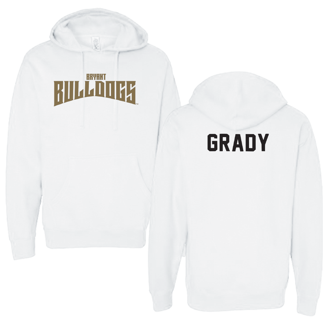 Bryant University Rowing White Classic Hoodie - Jordan Grady