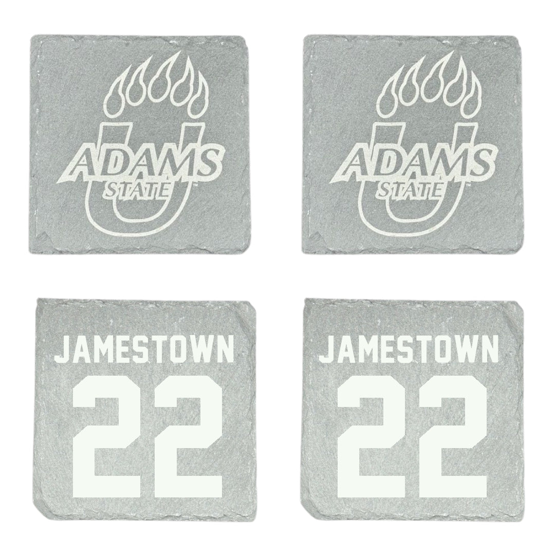 Adams State University Basketball Stone Coaster (4 Pack)  - #22 Tajaun Jamestown