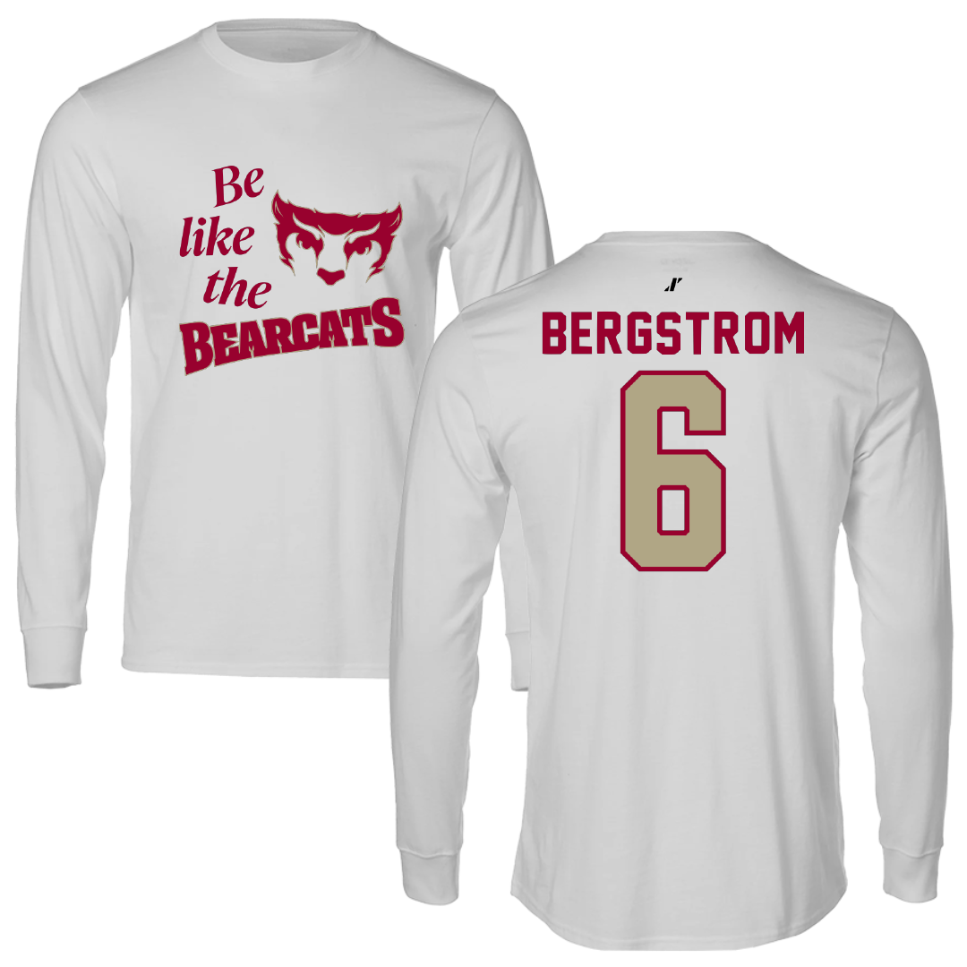 Willamette University Soccer Light Gray Be Like Us Performance Long Sleeve - #6 Stevie Bergstrom
