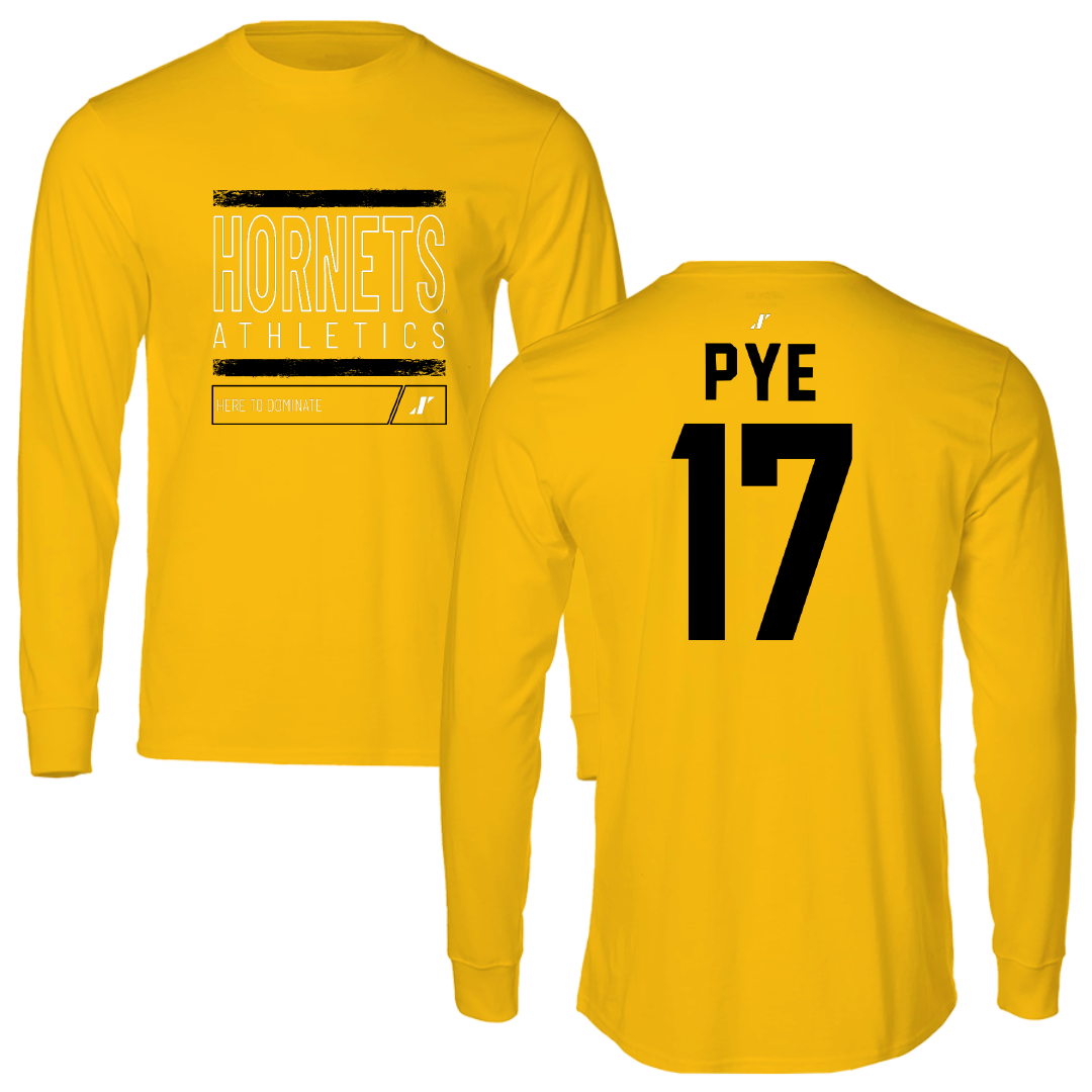 Alabama State University Softball Gold Dominate Long Sleeve - #17 Ashley Pye