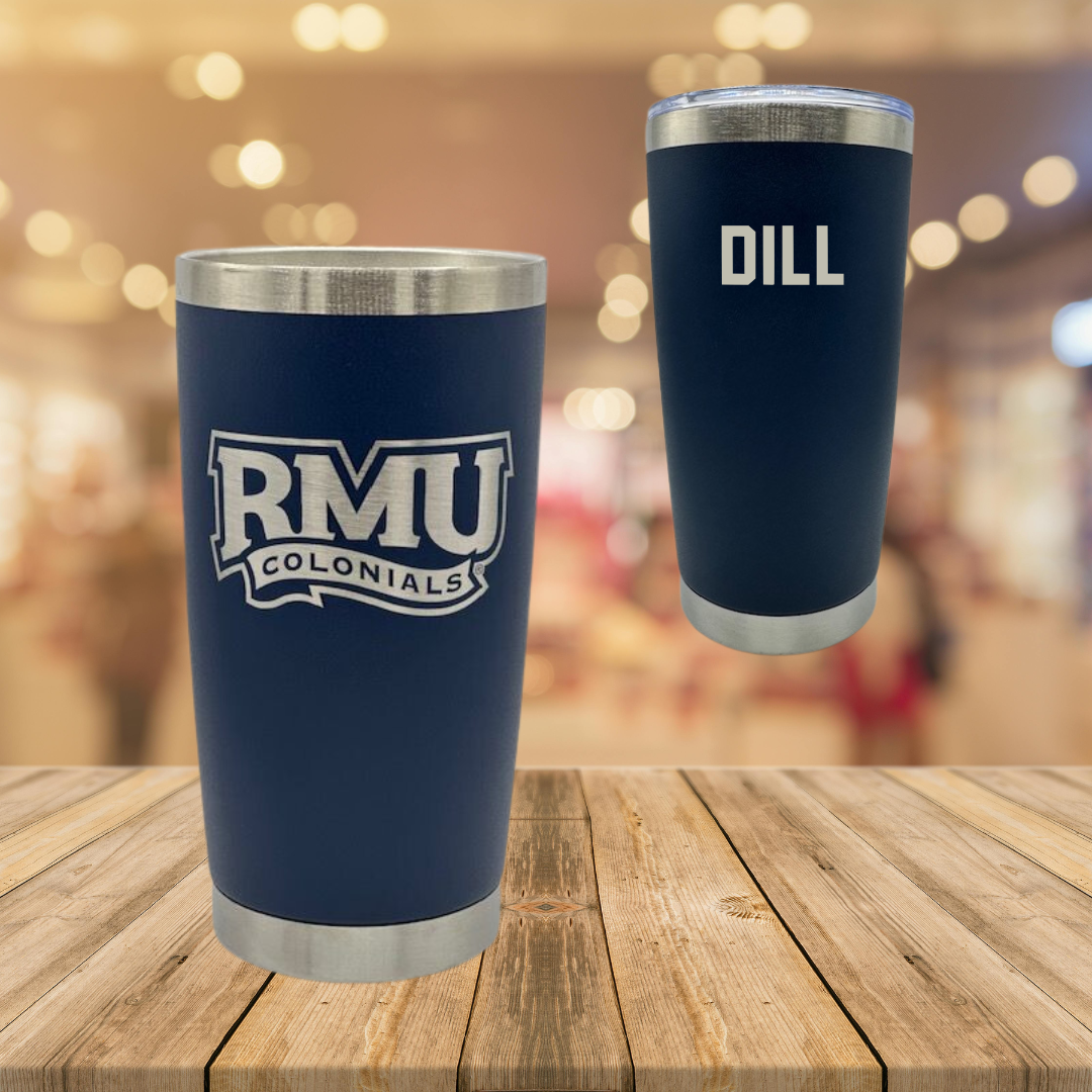 Robert Morris University TF and XC Navy Stainless Steel Tumbler - Julia Dill