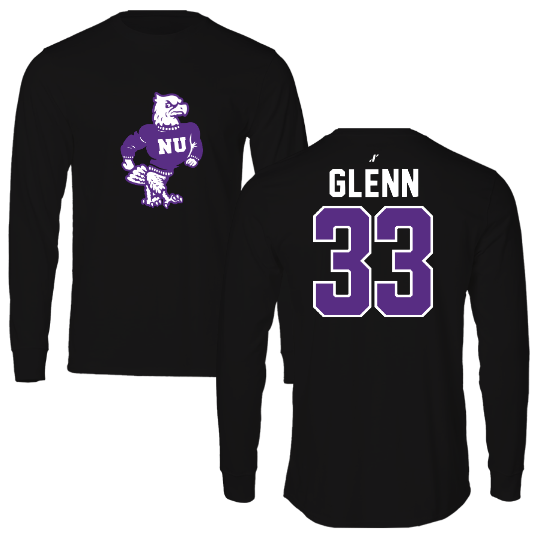Niagara University Baseball Black Long Sleeve - #33 Luke Glenn