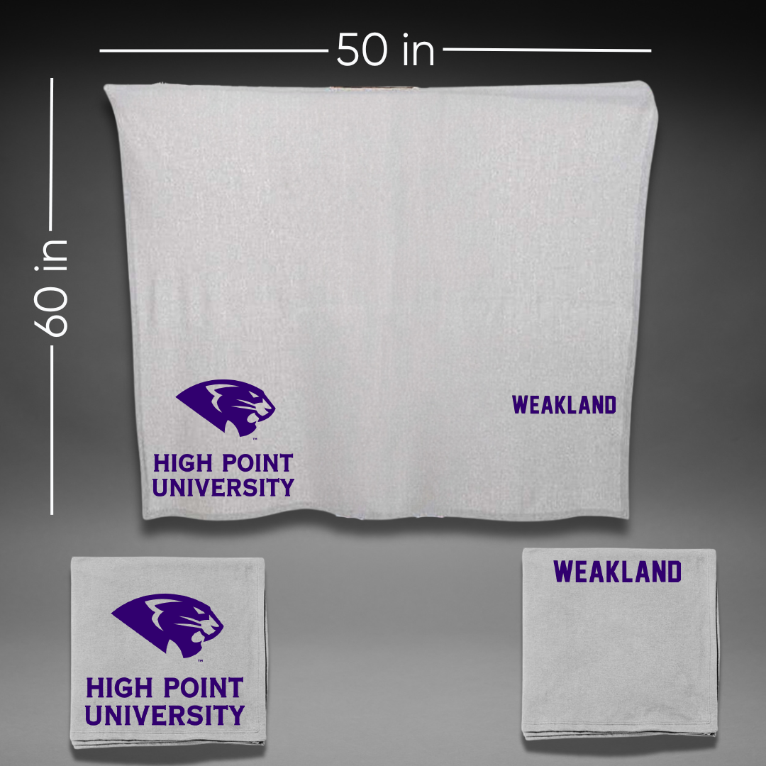 High Point University TF and XC Gray Blanket - Jake Weakland