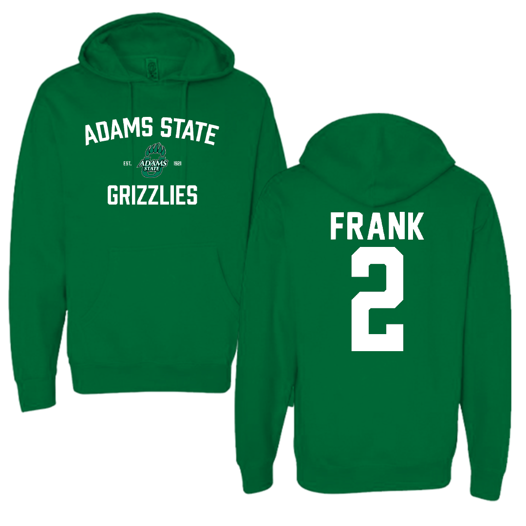 Adams State University Basketball Green General Hoodie - #2 Harrison Frank