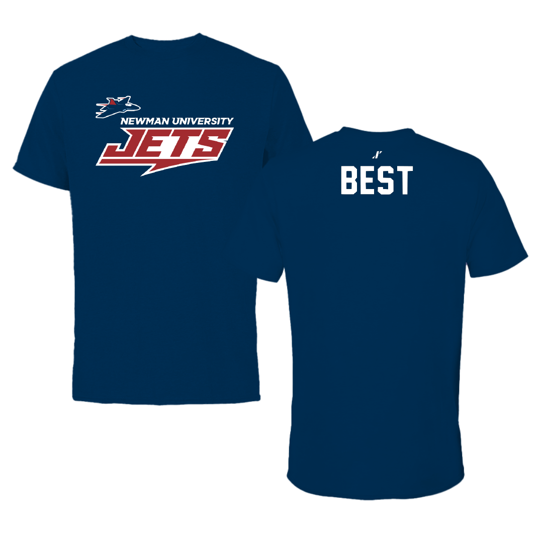 Newman University Golf Navy General Performance Tee - Cole Best