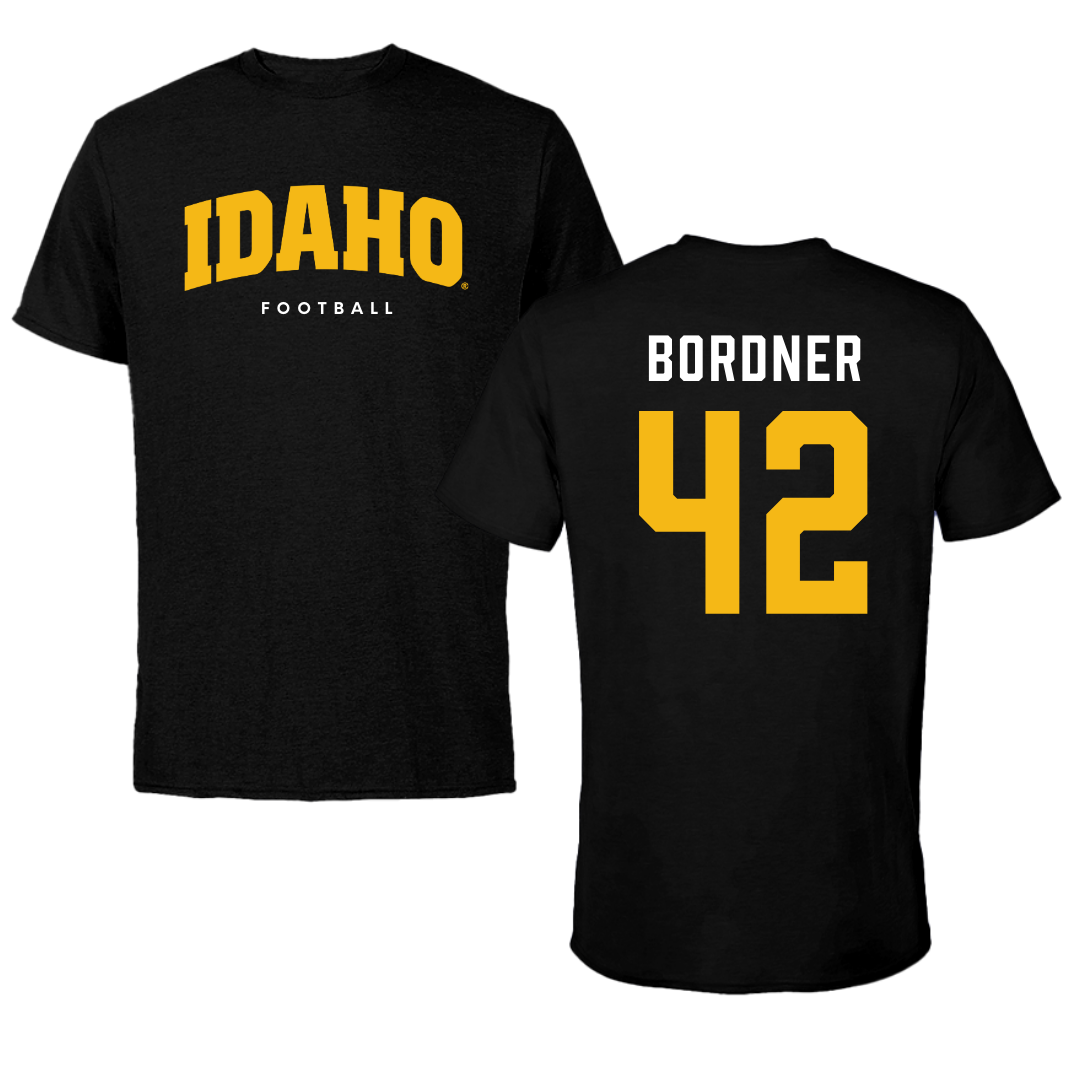 University of Idaho Football Black Idaho Performance Tee - #42 Ryder Bordner
