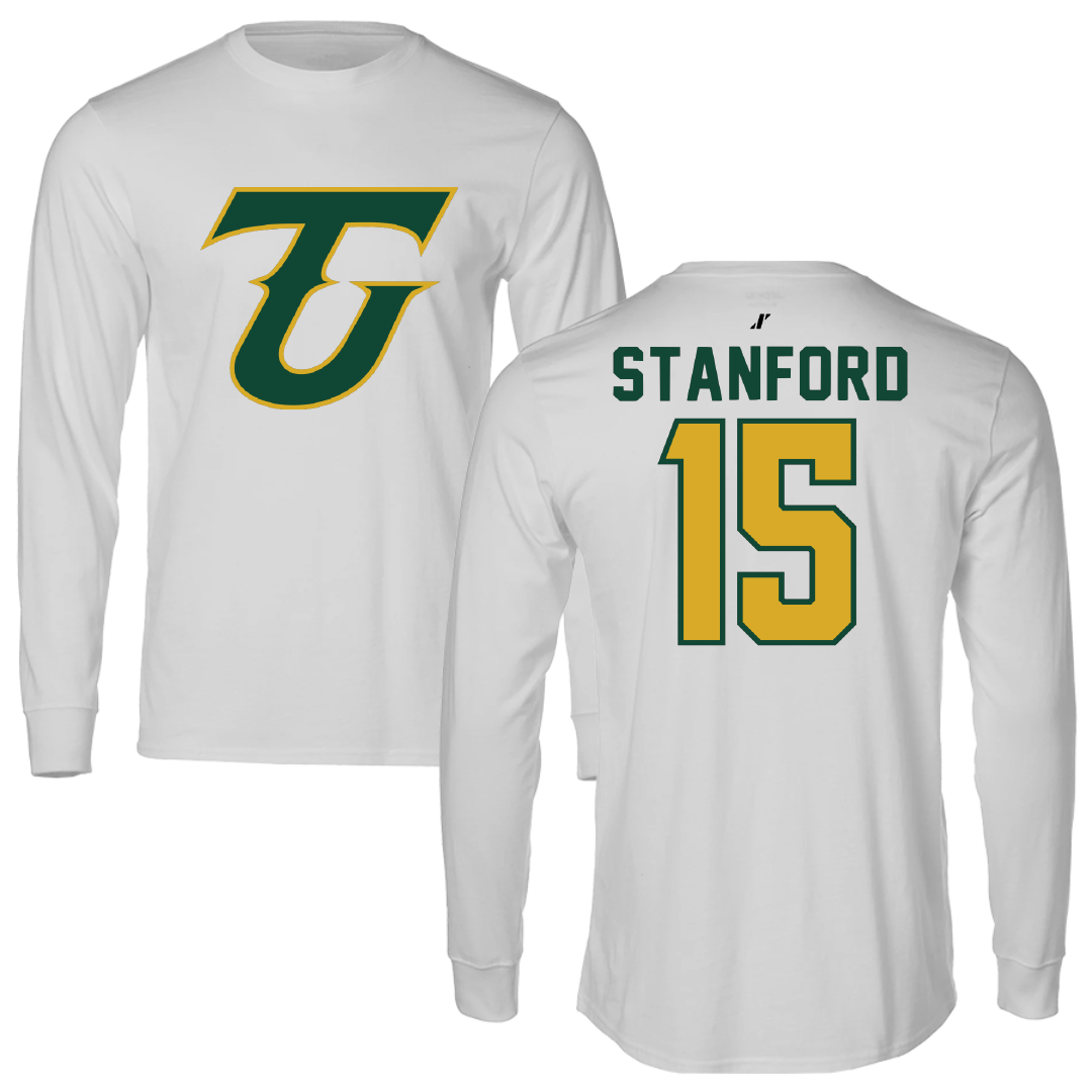 Tiffin University Soccer Light Gray Long Sleeve - #15 Grayson Stanford