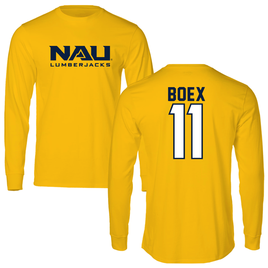 Northern Arizona University Soccer Gold Performance Long Sleeve - #11 Micala Boex
